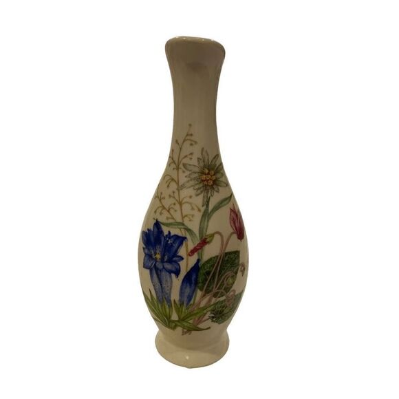 Vase (Inhalt?) Vintage Small Floral Vase with Handle 6-5/8 by 2-1/2” No Damage - Picture 1 of 7